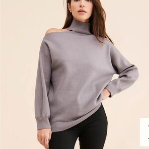 Vigoss High Neck Cut Out Sweater NWT
